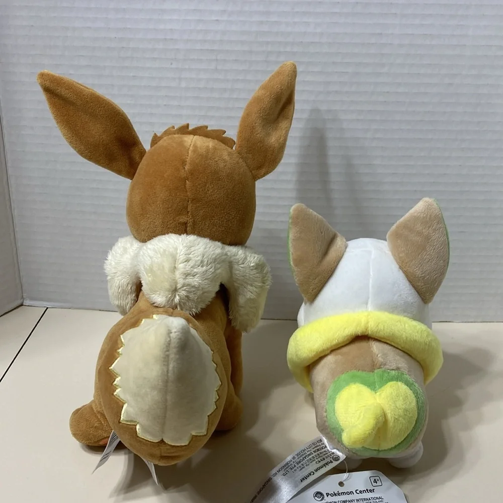 Evee and Yamper Soft Plush Anime Pokemon Characters Nintendo Stuffed Animals